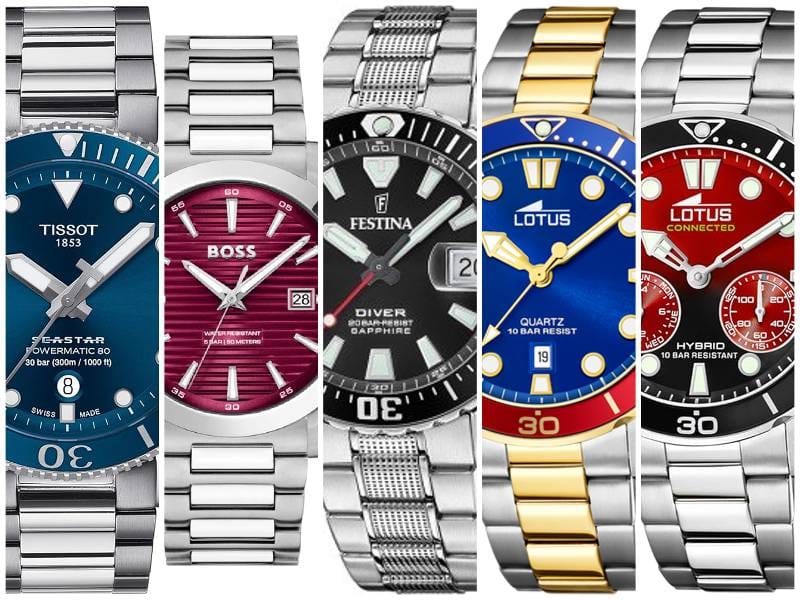 Montres à bracelet acier pour homme
