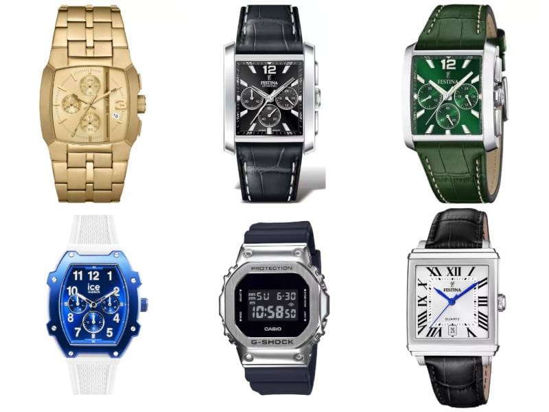 Montre carrées pour homme